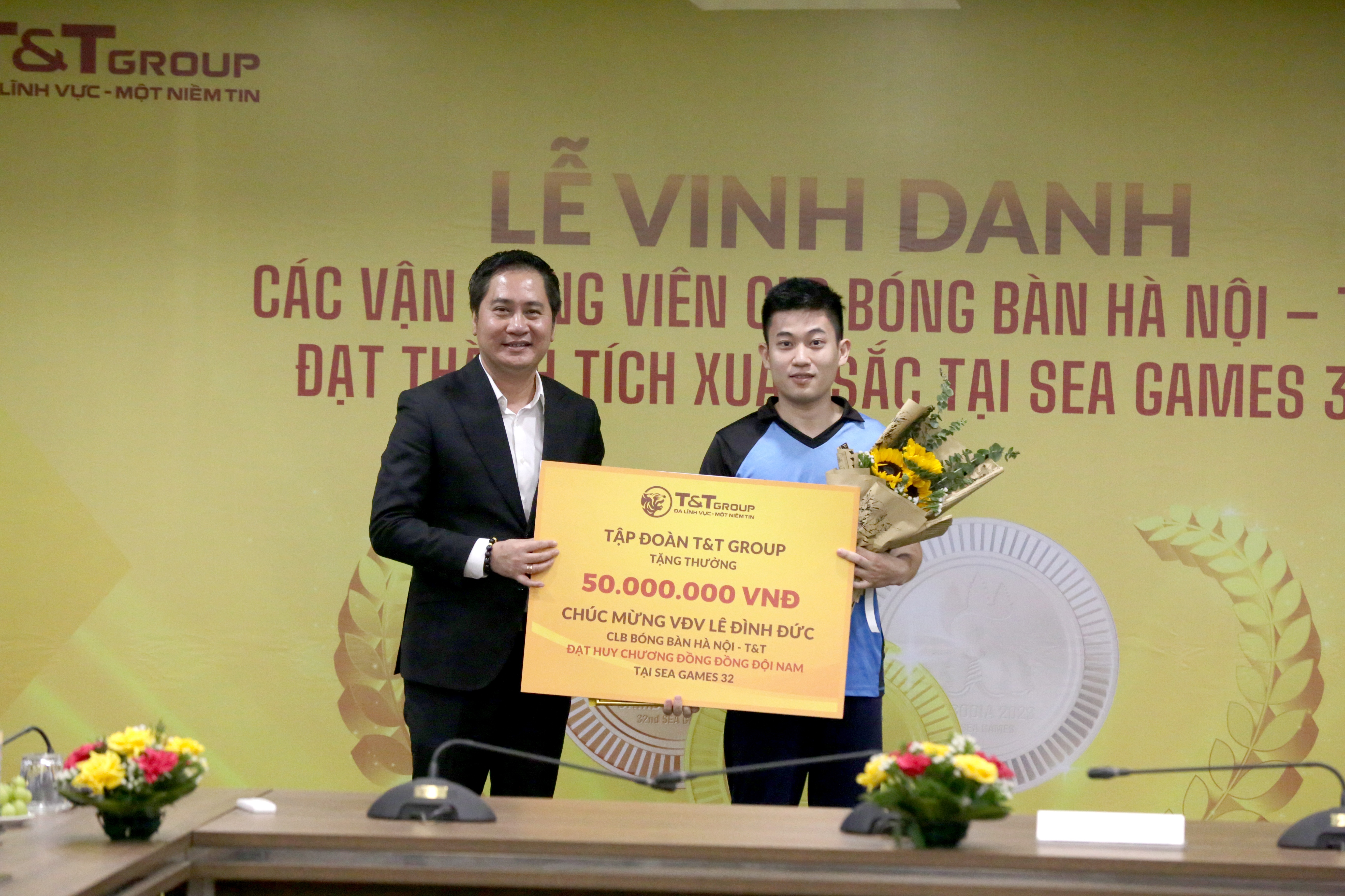 CLB bóng bàn Hà Nội T&T góp công vào thành công chung của thể thao Việt Nam tại SEA Games 32