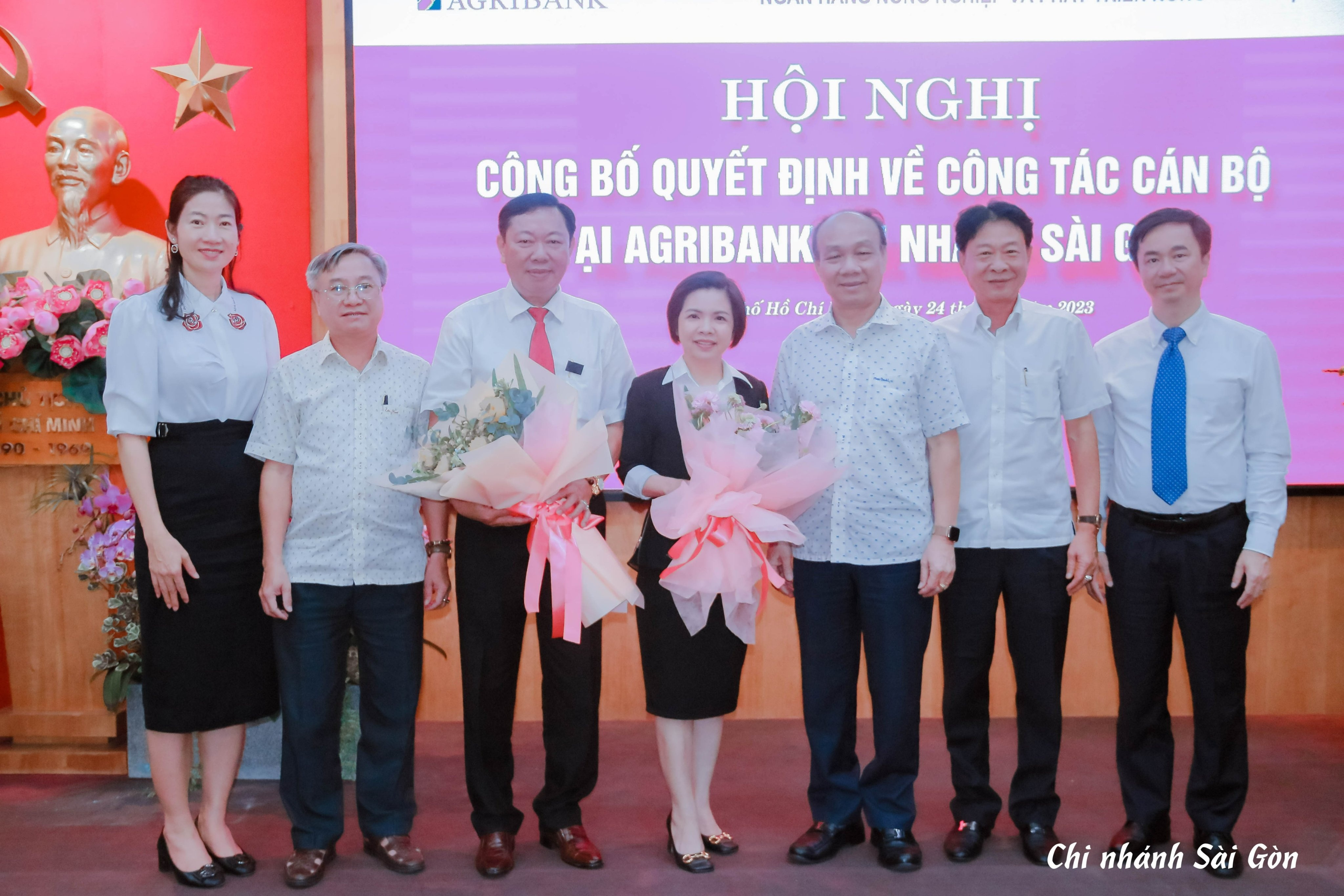 Agribank chi nhánh Sài Gòn công bố quyết định công tác cán bộ