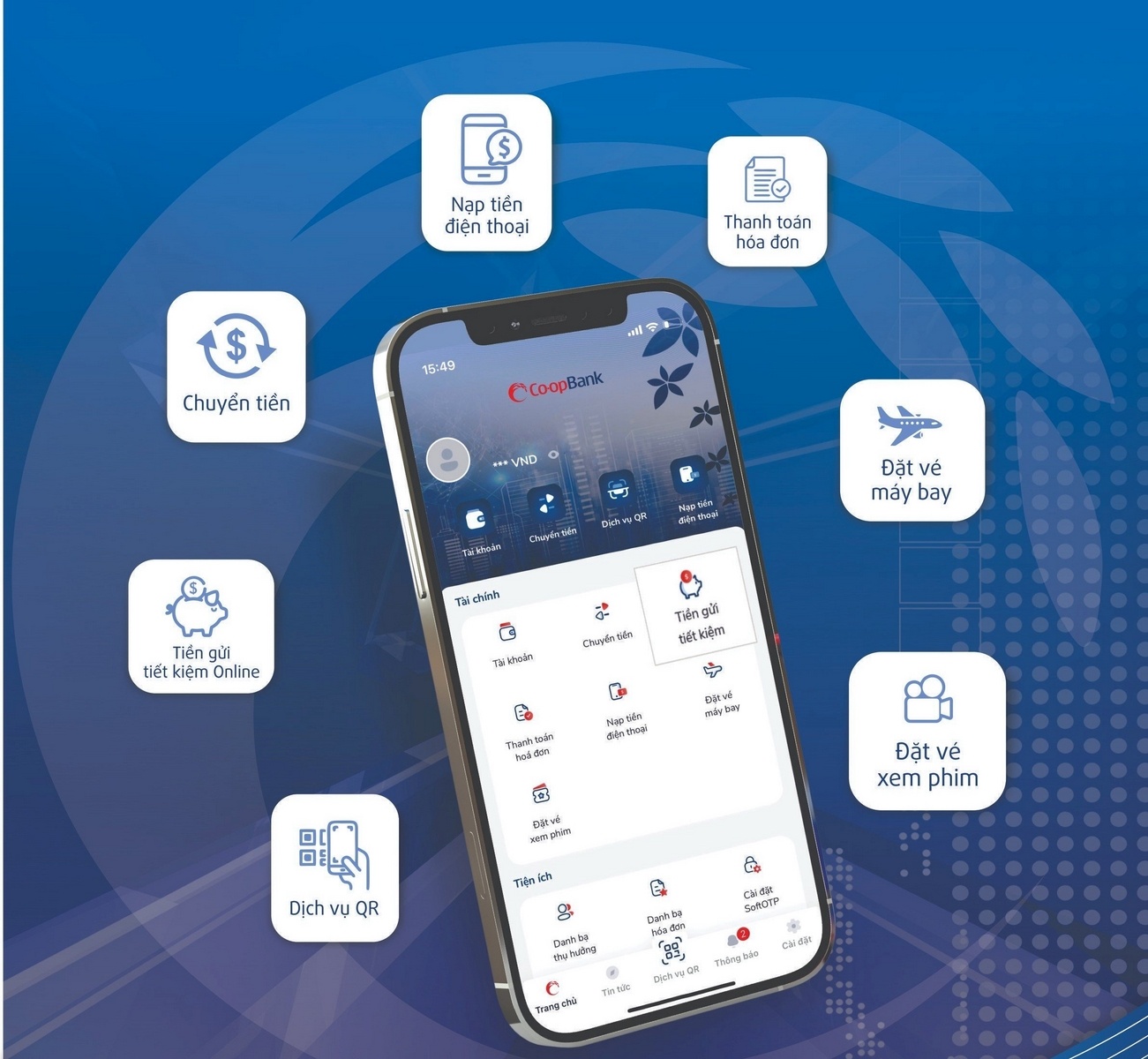 “Giao dịch không tiền mặt cùng Co-opBank Mobile Banking”. (Ảnh minh họa)