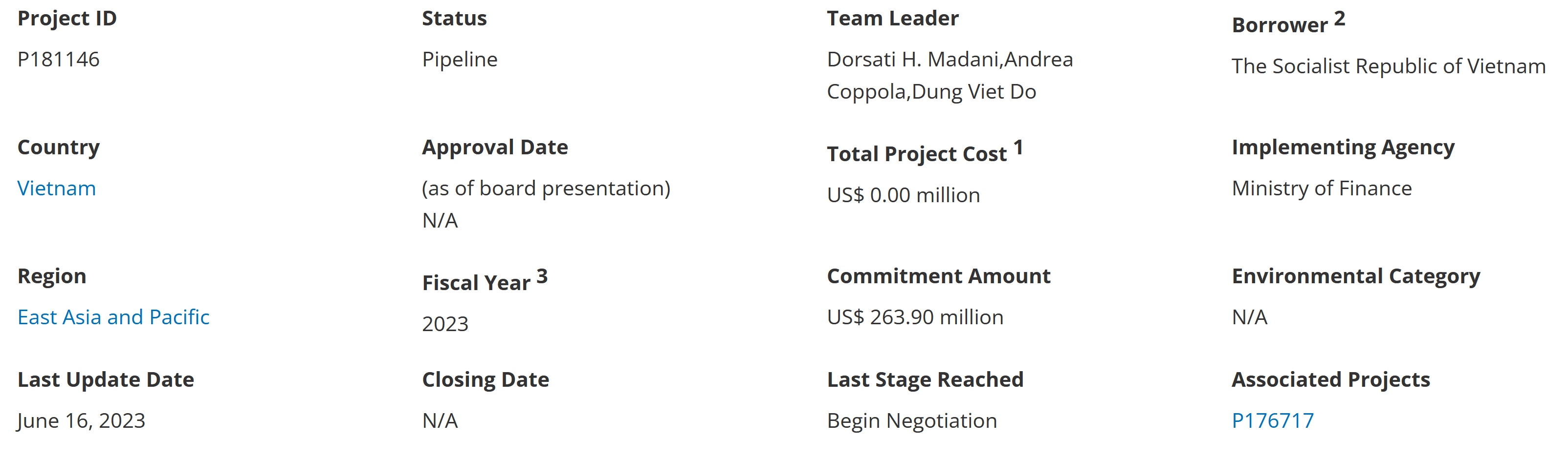 Ngân hàng Thế giới hỗ trợ Việt Nam phục hồi bao trùm và bền vững