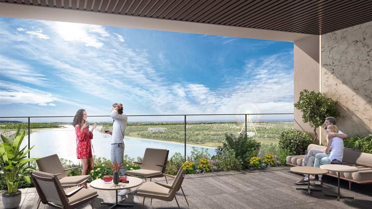 Tầm nhìn panorama “3 trong 1” khiến chủ nhân căn hộ The Panoma được hưởng đặc quyền ngắm trọn mỹ cảnh sông – phố - biển ngay từ ban công