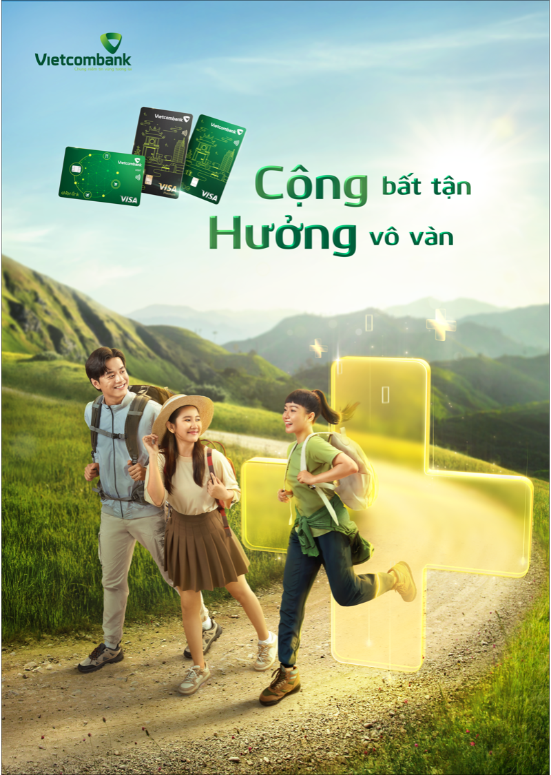 Vietcombank ra mắt bộ ba sản phẩm thẻ thương hiệu Visa “Cộng bất tận - Hưởng vô vàn”