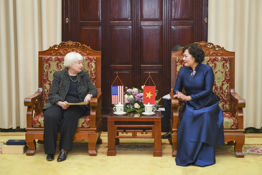Tuyên bố chung giữa Thống đốc NHNN Việt Nam Nguyễn Thị Hồng và Bộ trưởng Tài chính Hoa Kỳ Janet L. Yellen