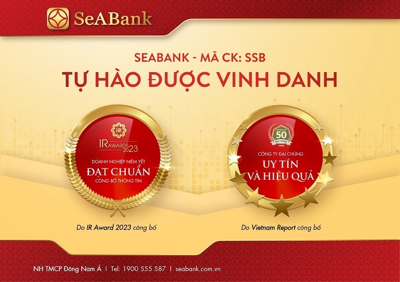 SeABank: Top 50 công ty đại chúng uy tín và ngân hàng đạt chuẩn công bố thông tin năm 2023 SeABank: Top 50 công ty đại chúng uy tín và ngân hàng đạt chuẩn công bố thông tin năm 2023