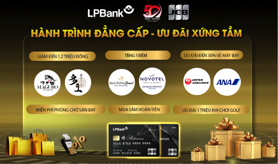 LPBank nhận 3 giải thưởng lớn từ tổ chức Thẻ hàng đầu quốc tế JCB