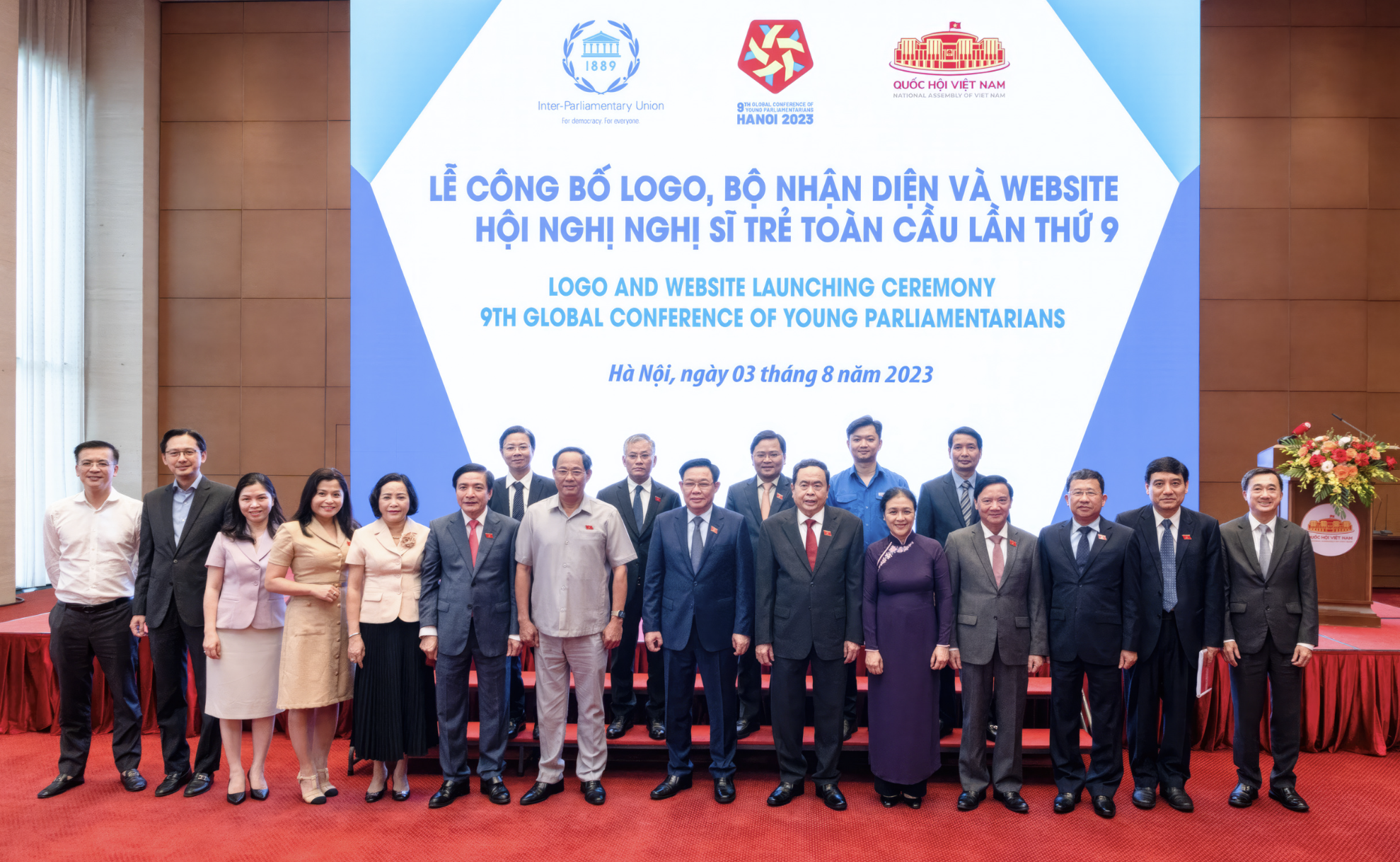 Công bố Logo, Bộ nhận diện và Website của Hội nghị Nghị sĩ trẻ toàn cầu lần thứ 9