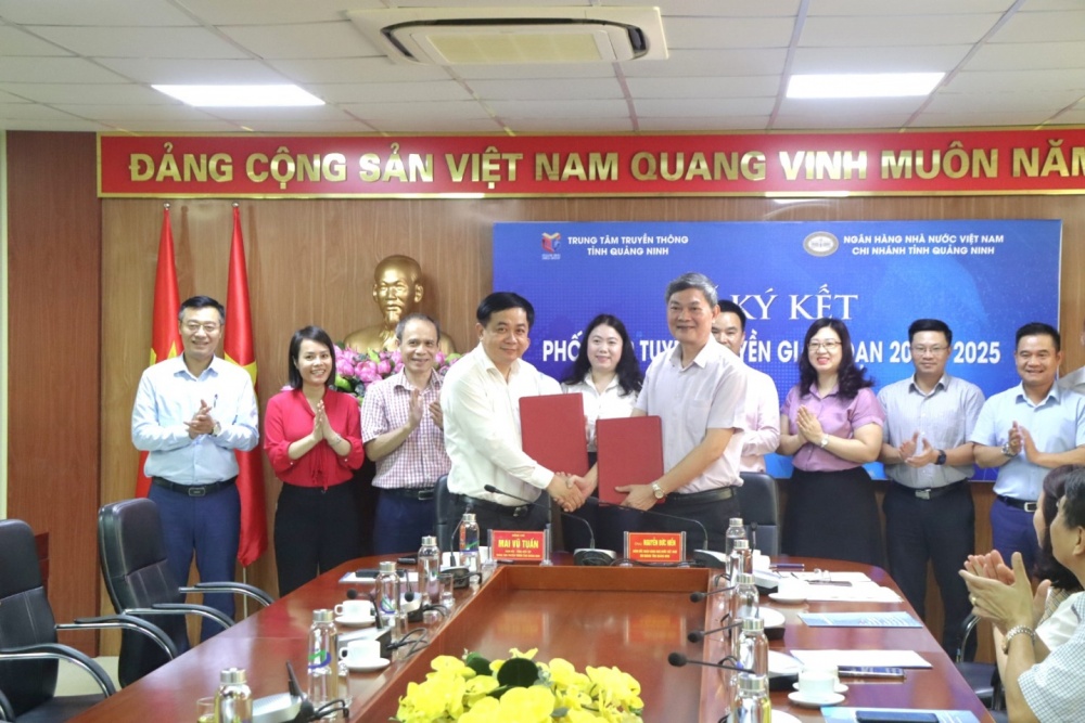 NHNN Quảng Ninh ký kết phối hợp tuyên truyền giai đoạn 2023 - 2025