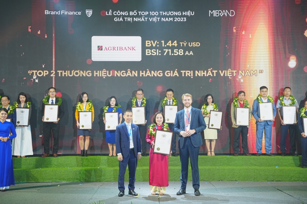 Agribank - Thương hiệu giá trị nhất Việt Nam năm 2023