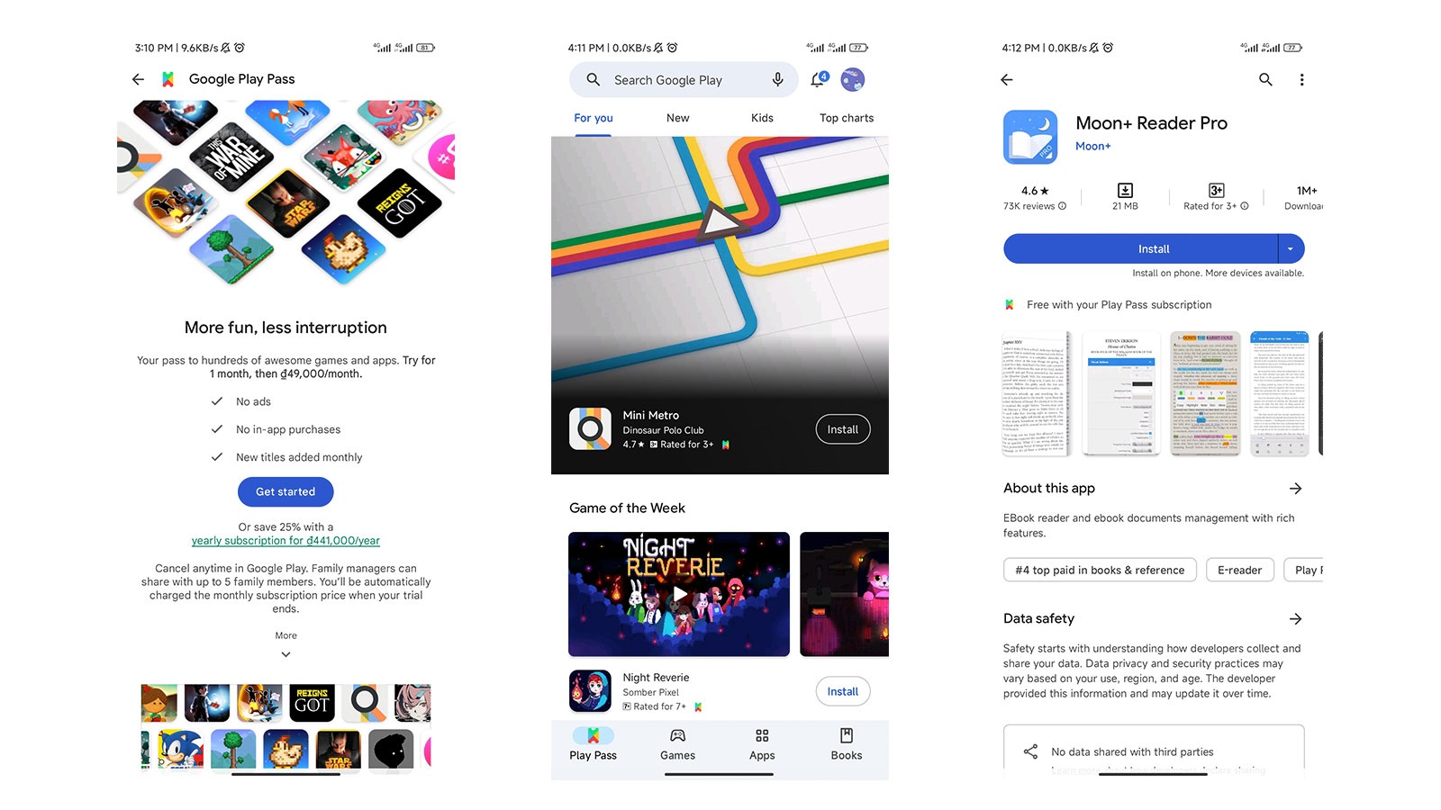 Google Play Pass có mặt tại Việt Nam để cạnh tranh với Apple Arcade