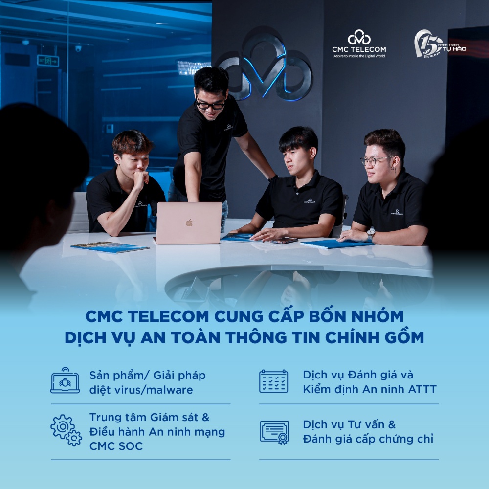 CMC Telecom cung cấp bốn nhóm dịch vụ An toàn thông tin chính