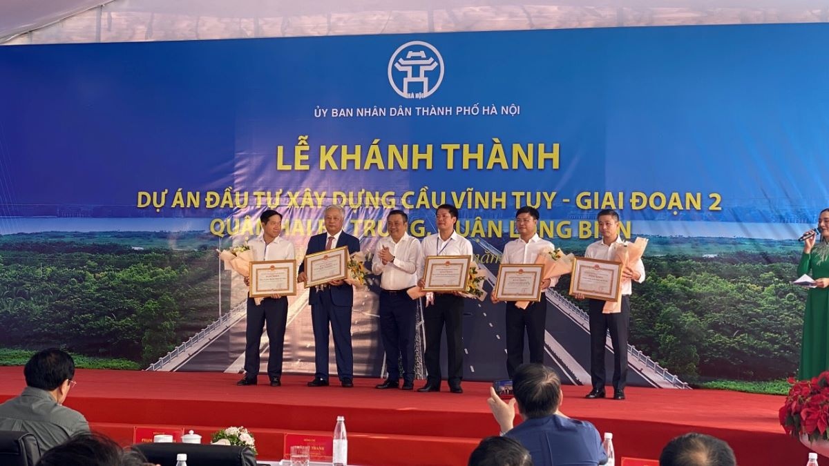 Lễ khánh thành cầu Vĩnh Tuy giai đoạn 2