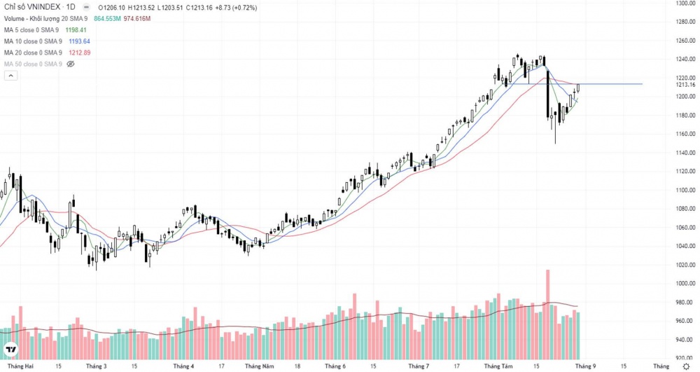 Cổ phiếu chứng khoán bùng nổ, VN-Index tăng nhẹ 8,73 điểm Cổ phiếu chứng khoán bùng nổ, VN-Index tăng nhẹ 8,73 điểm