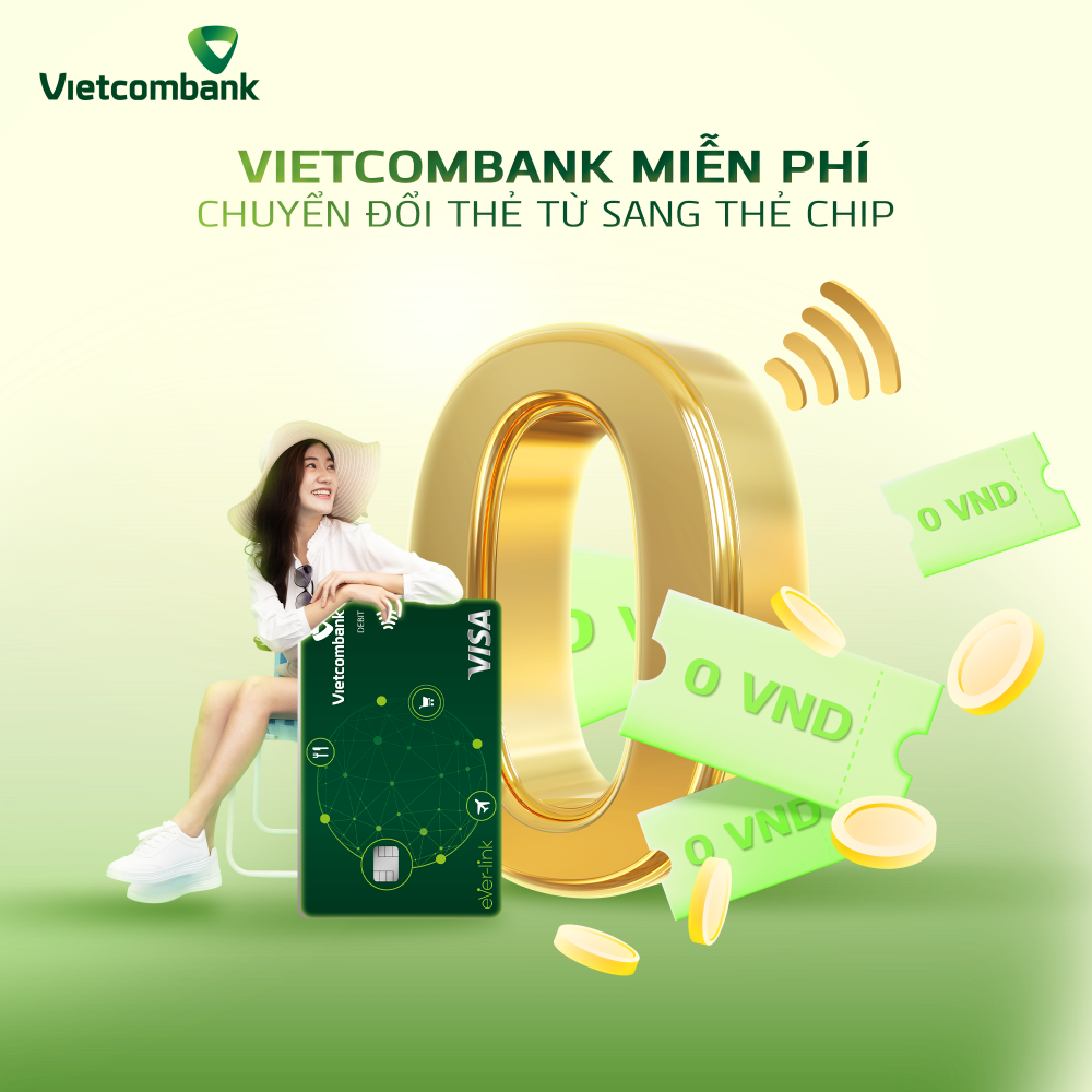 Lợi ích của thẻ Vietcombank công nghệ chip Contactless
