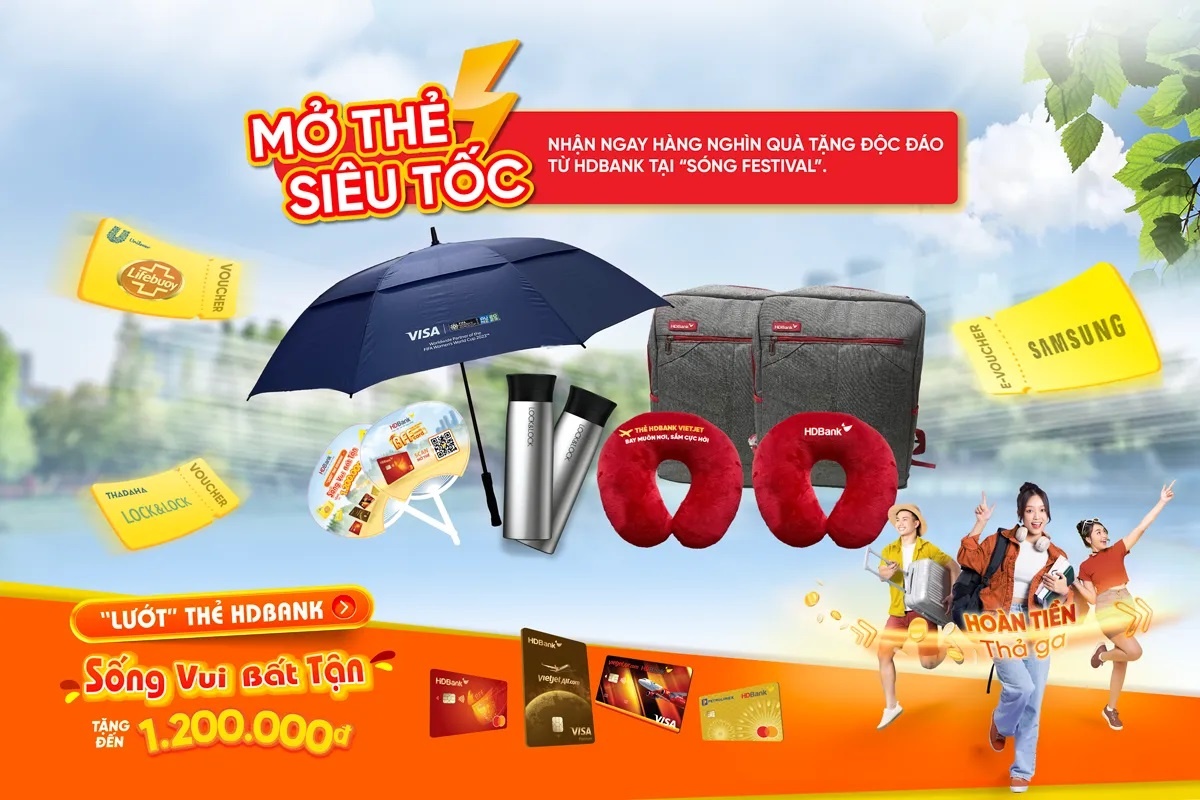 HDBank đến “Sóng Festival” cùng deal giảm giá độc quyền tới 50% từ Samsung
