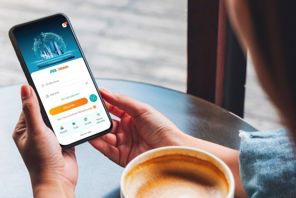 Giao diện thân thiện của ứng dụng Ngân hàng số AB Ditizen
