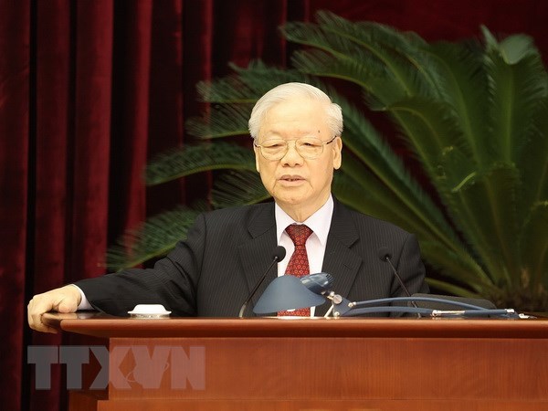 Bế mạc Hội nghị lần thứ 8 Ban Chấp hành Trung ương Đảng khóa XIII hình ảnh 2 Be mac Hoi nghi lan thu 8 Ban Chap hanh Trung uong Dang khoa XIII hinh anh 2