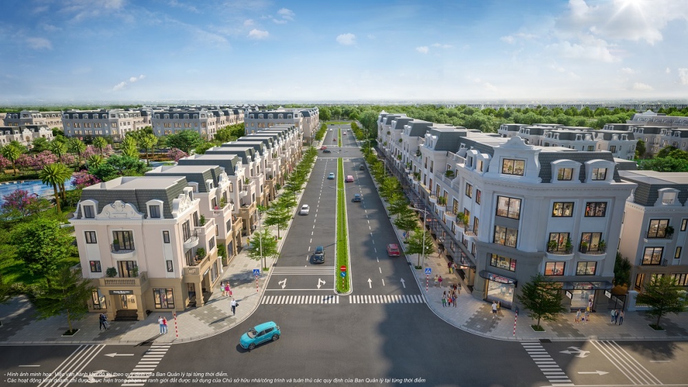 Quy hoạch nội khu được thiết kế một cách bài bản đáp ứng tốt cho việc kinh doanh đa dạng