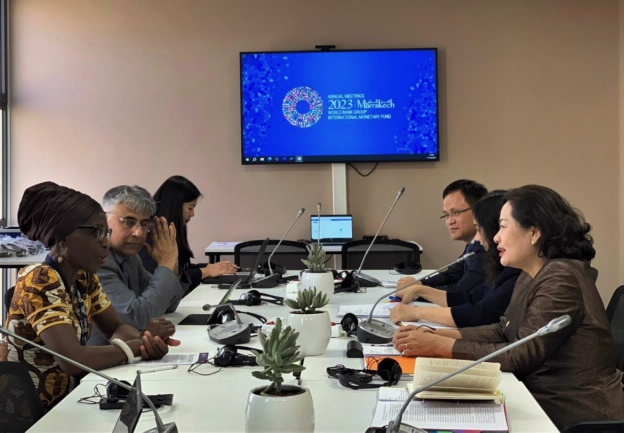 Đoàn Ngân hàng Nhà nước Việt Nam tham dự Hội nghị thường niên IMF/WB 2023