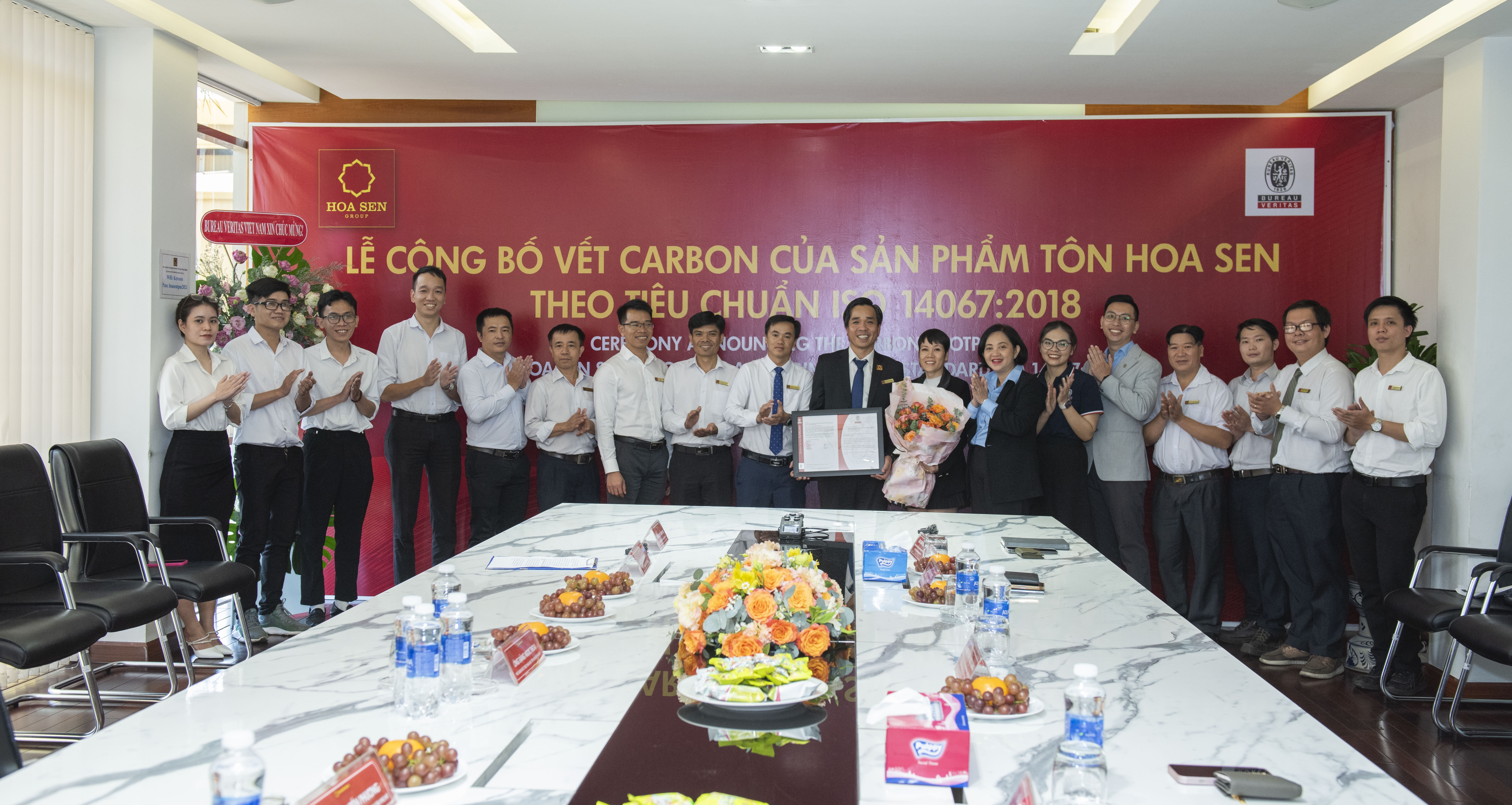 Tôn Hoa Sen đạt ISO 14064-1:2018 và ISO 14067:2018 về kiểm kê khí nhà kính Tôn Hoa Sen đạt ISO 14064-1:2018 và ISO 14067:2018 về kiểm kê khí nhà kính