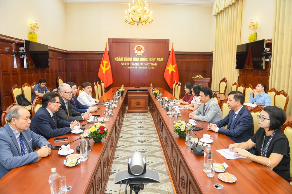 : Phó Thống đốc  Phạm Tiến Dũng tiếp đoàn HĐVTG