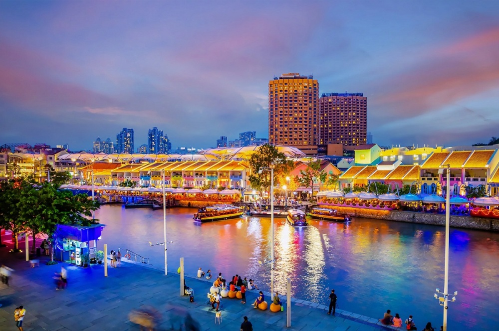 Clarke Quay - Toạ độ mua sắm, giải trí sầm uất bậc nhất Singapore về đêm