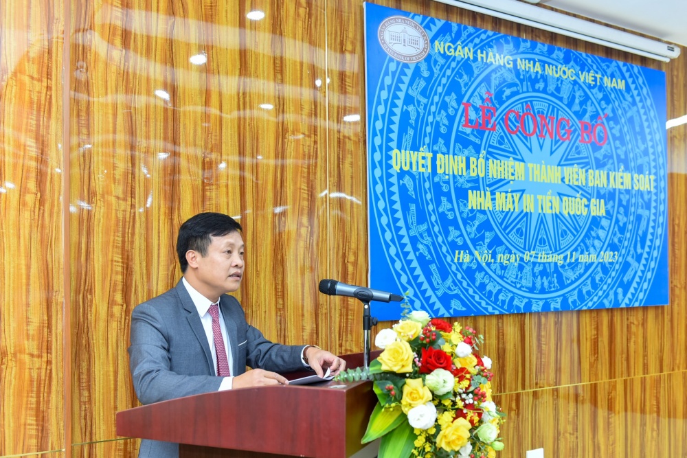 Bổ nhiệm thành viên Ban Kiểm soát kiêm nhiệm Nhà máy In tiền Quốc gia