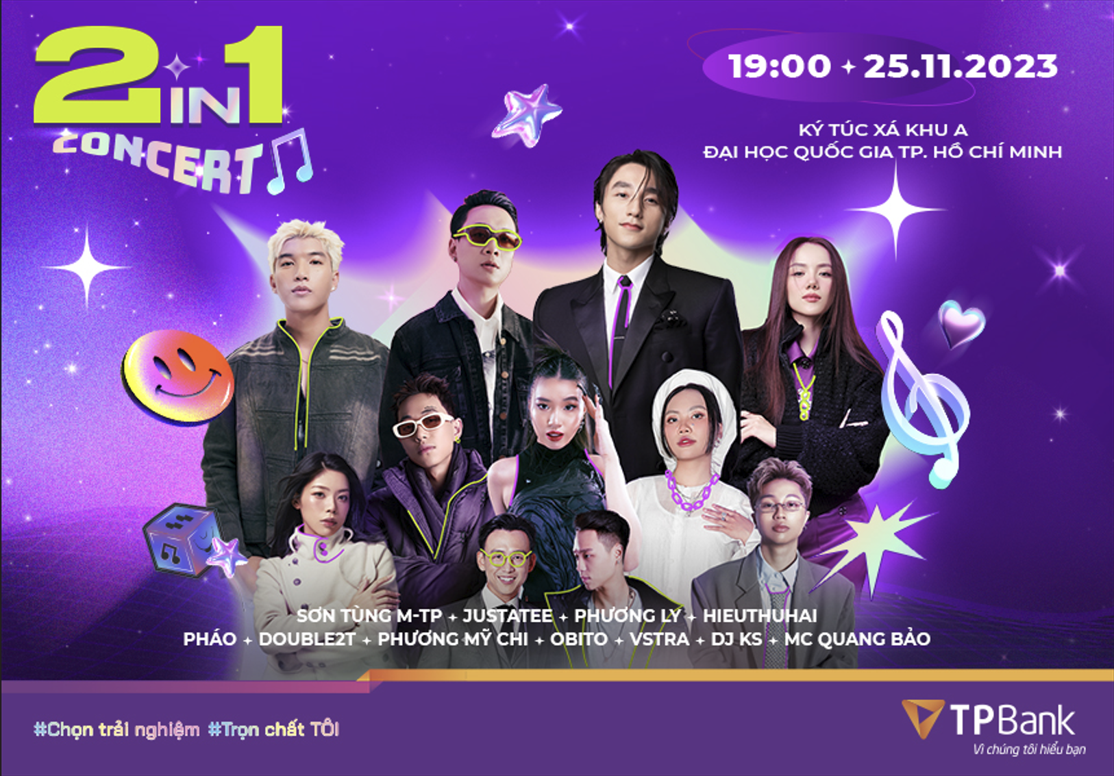 TPBank mời Bạn ‘bung hết mình’ tại TPBank 2in1 Concert TPBank mời Bạn ‘bung hết mình’ tại TPBank 2in1 Concert