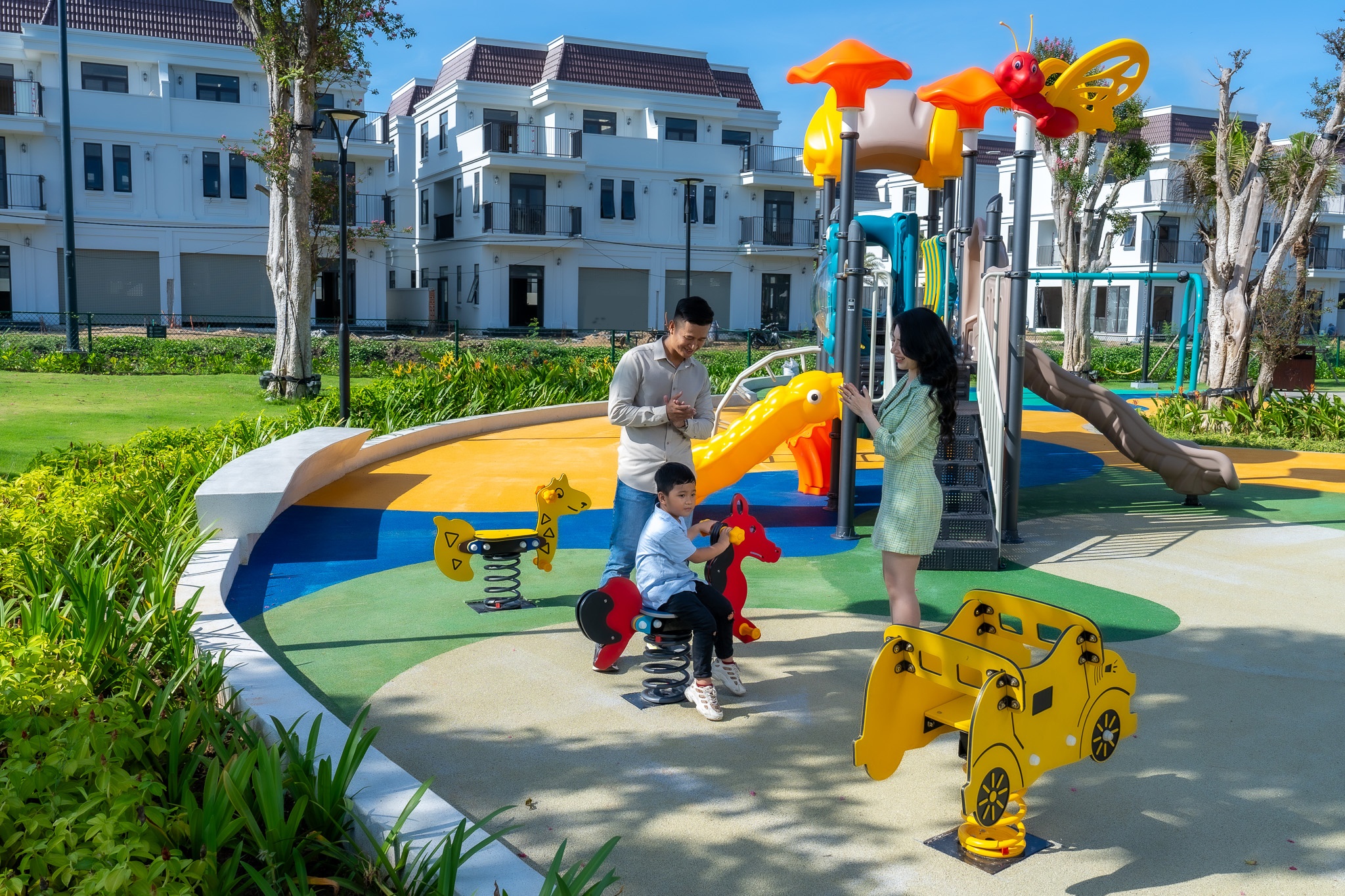 Dự án Vườn Xuân đã hoàn thiện 95% hạng mục công trình và người dân an tâm vào sinh sống Dự án Vườn Xuân đã hoàn thiện 95% hạng mục công trình và người dân an tâm vào sinh sống