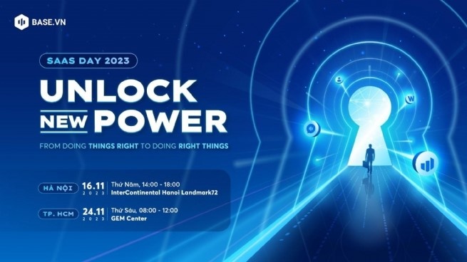 Base.vn ra mắt các sản phẩm mới tại sự kiện thường niên SaaS Day 2023 Base.vn ra mắt các sản phẩm mới tại sự kiện thường niên SaaS Day 2023