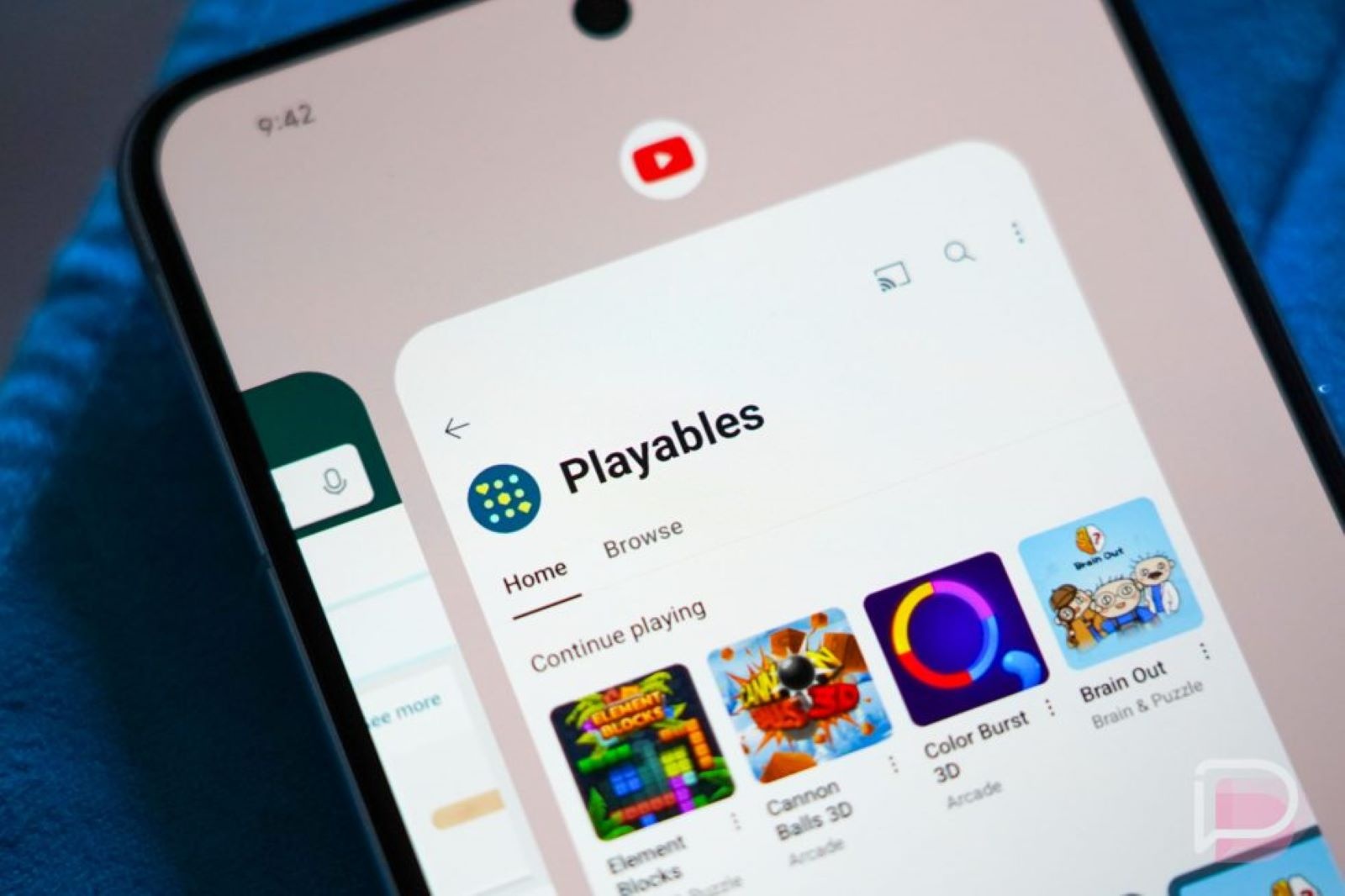 YouTube Playables đang được triển khai cho một số người dùng. Ảnh: Droid-life YouTube Playables đang được triển khai cho một số người dùng. Ảnh: Droid-life