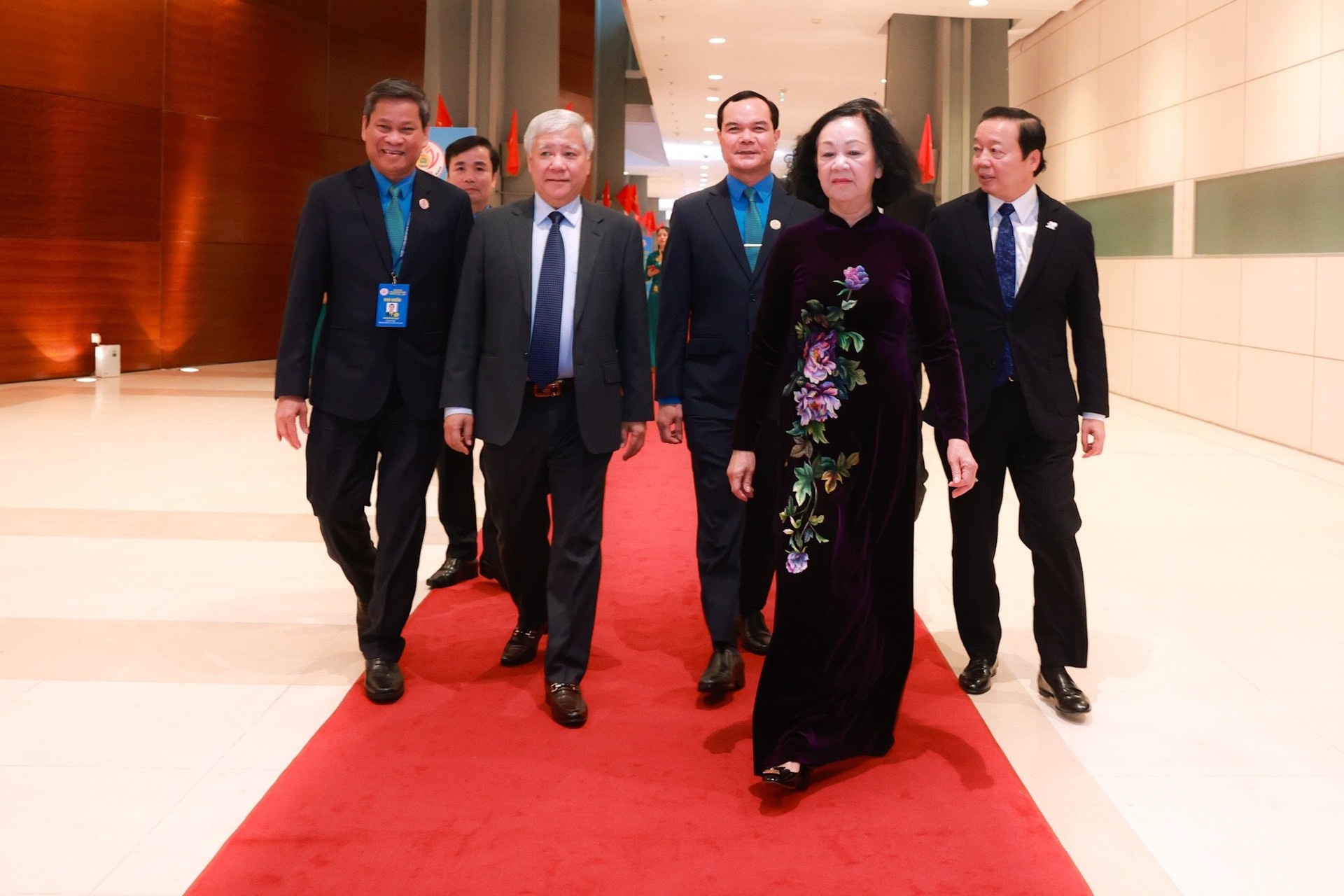 Trưởng Ban Tổ chức Trung ương Trương Thị Mai; Bí thư Trung ương Đảng, Chủ tịch Ủy ban Trung ương Mặt trận Tổ quốc Việt Nam Đỗ Văn Chiến; Phó Thủ tướng Trần Hồng Hà.