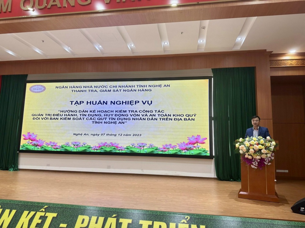 Nghệ An: Tập huấn công tác quản trị, điều hành đối với Quỹ tín dụng nhân dân