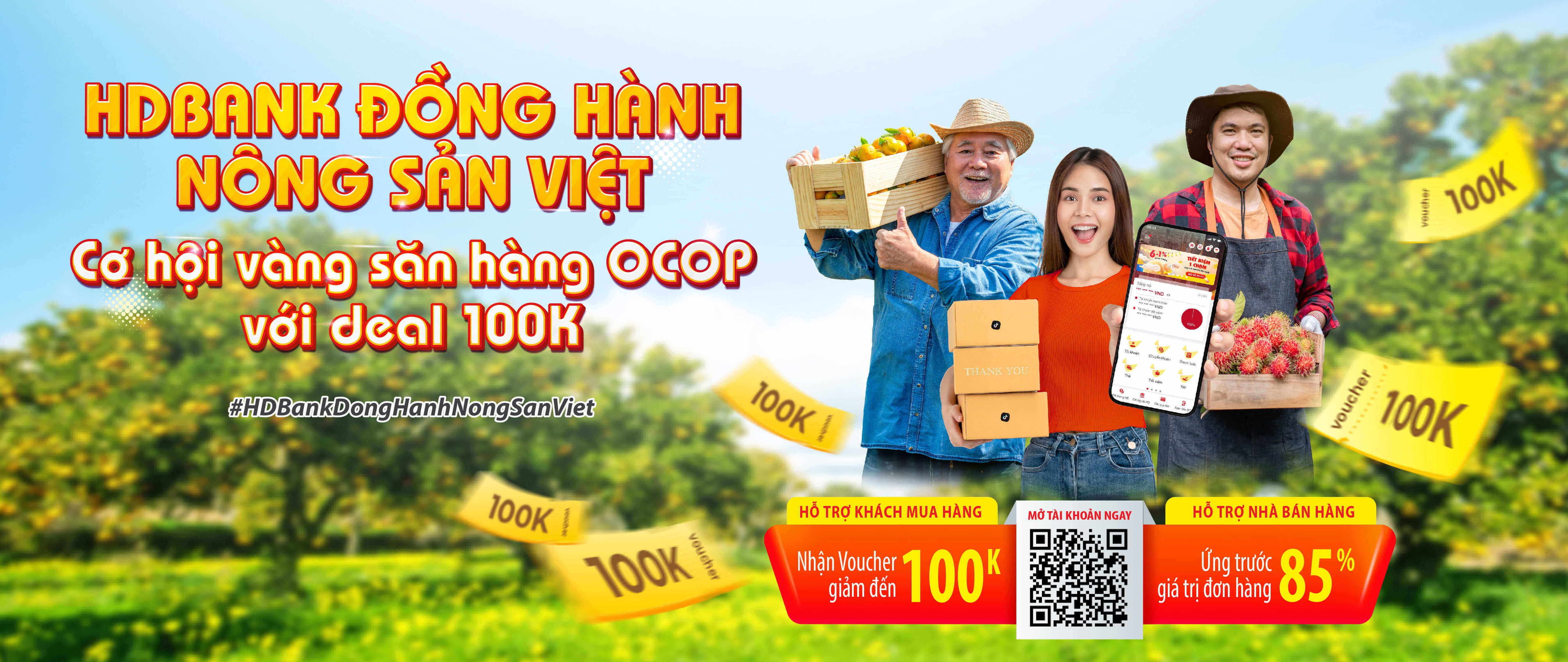 Chợ phiên OCOP sôi động khi HDBank nhập cuộc, nông đặc sản “đắt hàng”