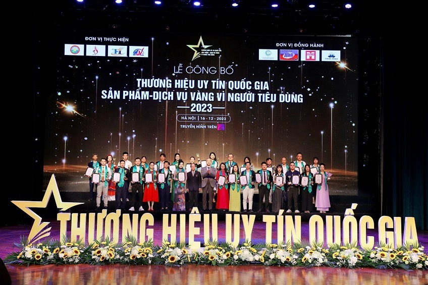 Vinh danh hơn 200 thương hiệu uy tín quốc gia năm 2023