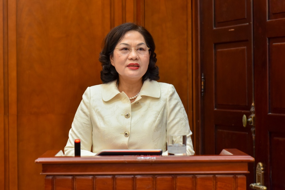 Thống đốc NHNN Nguyễn Thị Hồng phát biểu Thống đốc NHNN Nguyễn Thị Hồng phát biểu