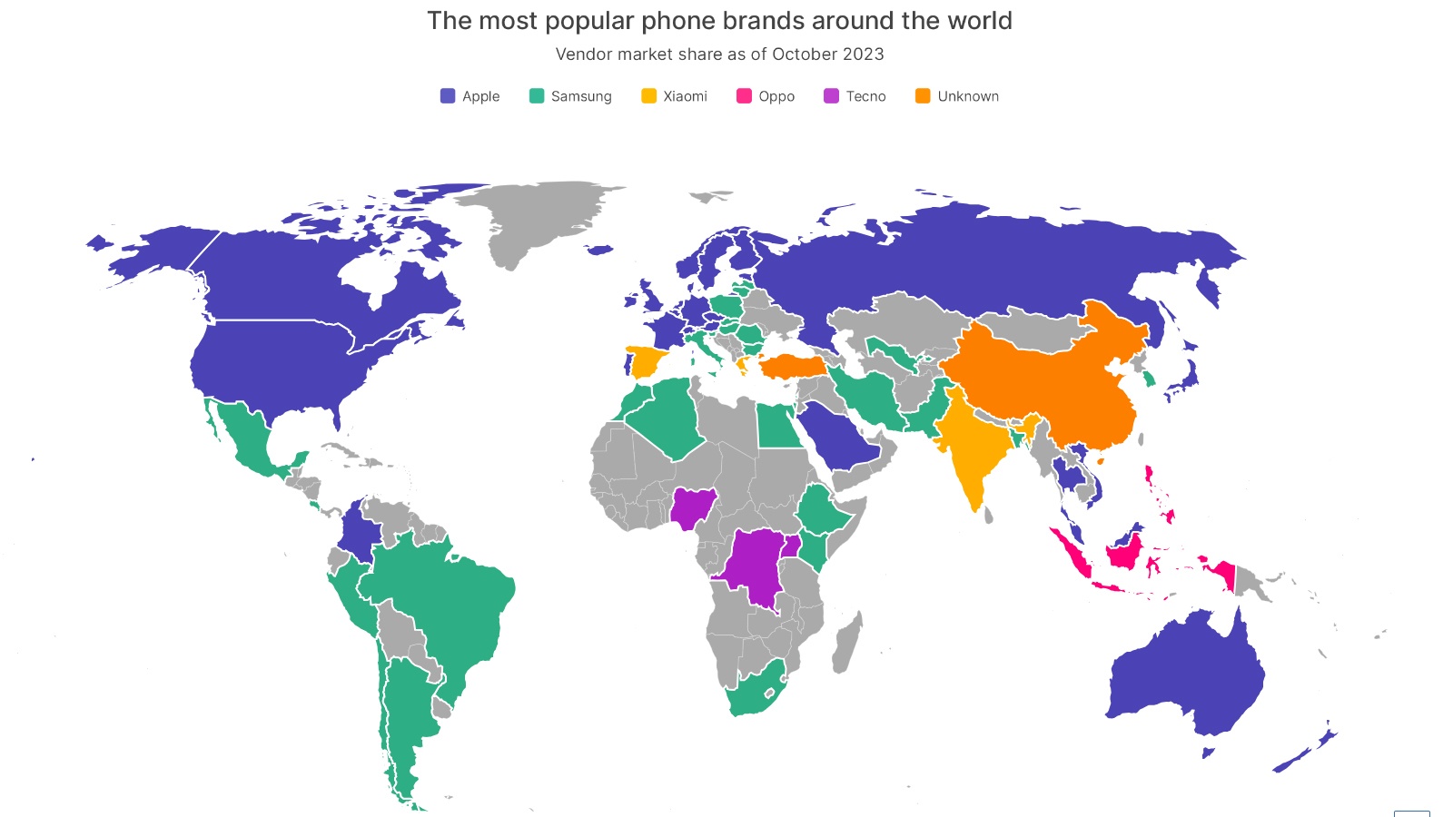 Những thương hiệu điện thoại phổ biến nhất năm 2023