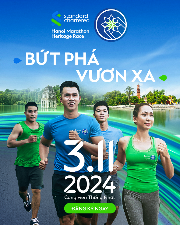Standard Chartered Marathon Di sản Hà Nội 2024 chính thức mở đăng ký Standard Chartered Marathon Di sản Hà Nội 2024 chính thức mở đăng ký