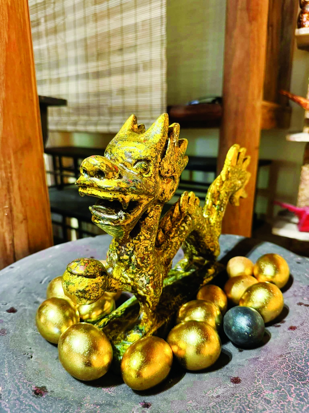 Tượng rồng do nghệ nhân Nguyễn Tấn Phát sáng tạo để đón xuân Giáp Thìn Tượng rồng do nghệ nhân Nguyễn Tấn Phát sáng tạo để đón xuân Giáp Thìn