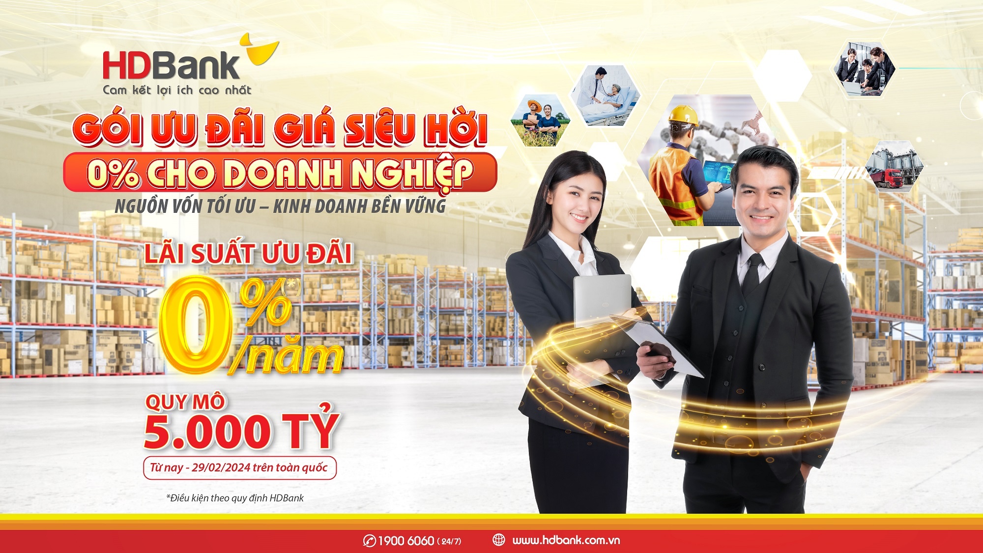 HDBank tiếp tục tăng trợ lực cho doanh nghiệp dịp cao điểm
