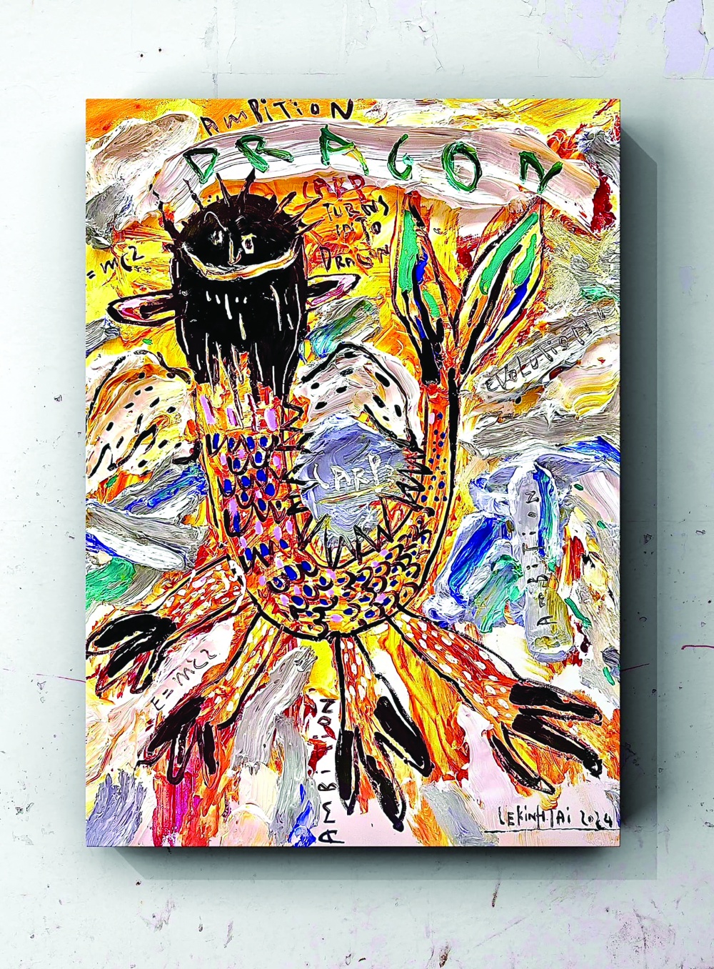 Tranh rồng của họa sĩ Lê Kinh Tài Tranh rồng của họa sĩ Lê Kinh Tài