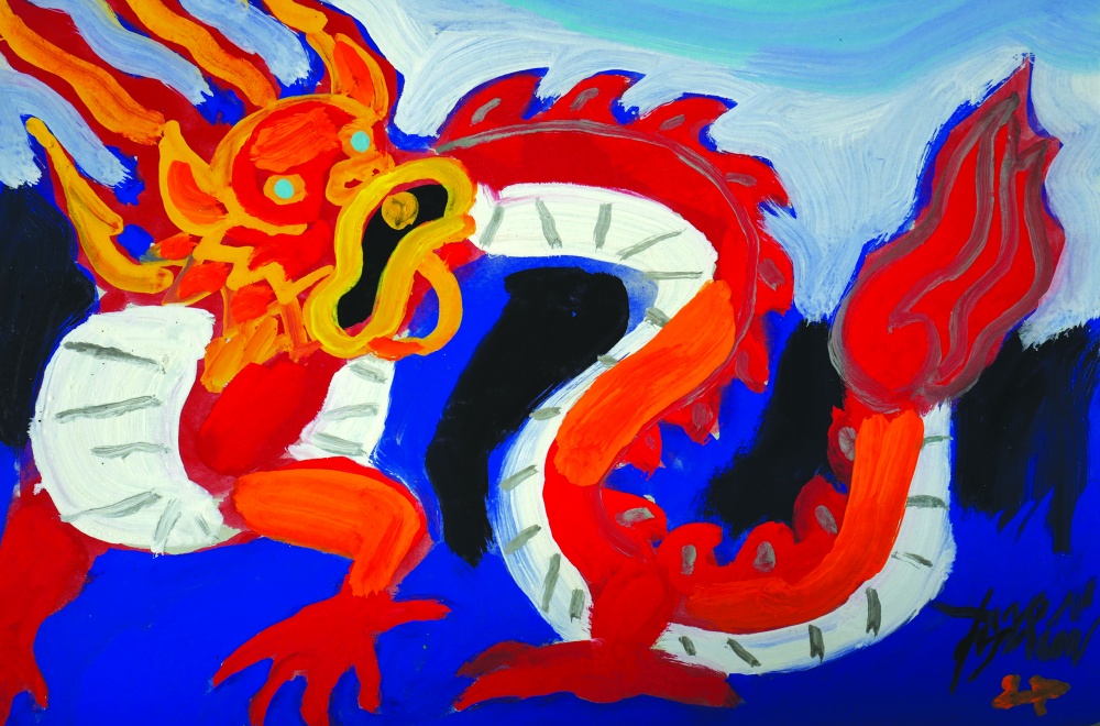 Tranh rồng của họa sĩ Đỗ Phấn Tranh rồng của họa sĩ Đỗ Phấn