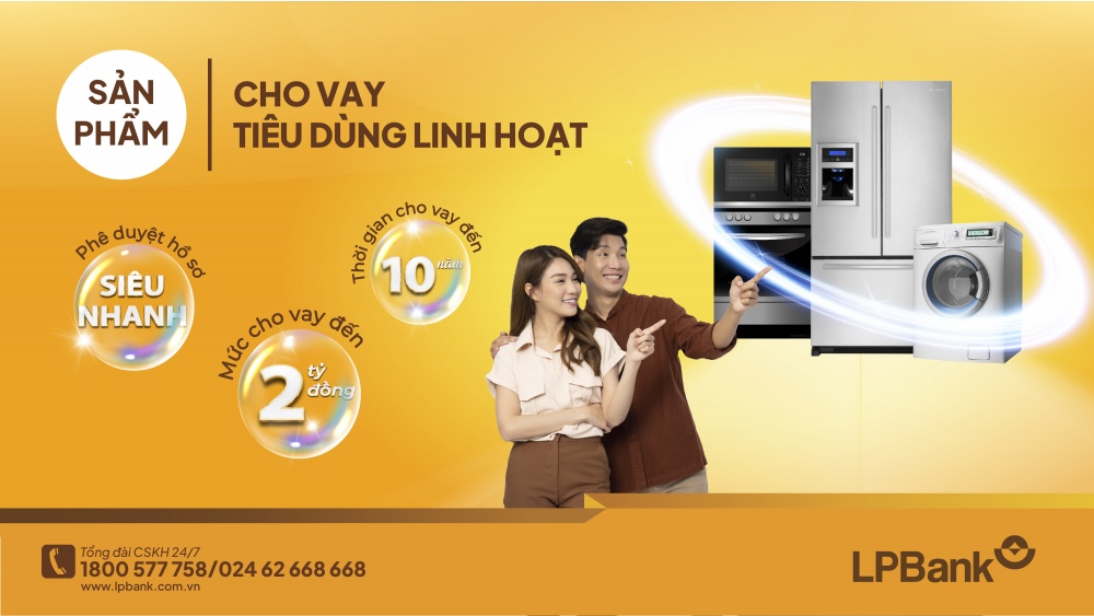 LPBank ưu đãi siêu khủng với sản phẩm cho vay tiêu dùng linh hoạt lãi suất chỉ 6,5%/năm LPBank ưu đãi siêu khủng với sản phẩm cho vay tiêu dùng linh hoạt lãi suất chỉ 6,5%/năm