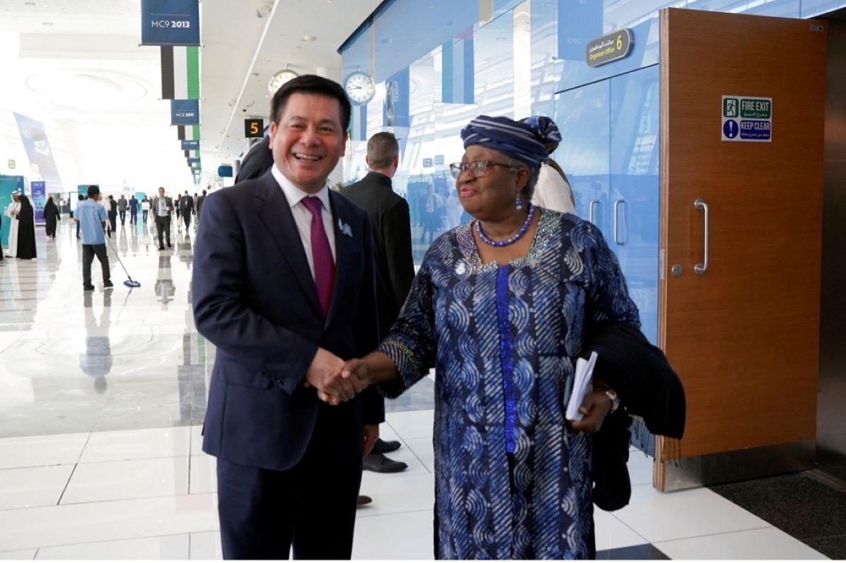 Bộ trưởng Nguyễn Hồng Diên gặp gỡ, trao đổi với Tiến sĩ Ngozi Okonjo-Iweala - Tổng giám đốc WTO.