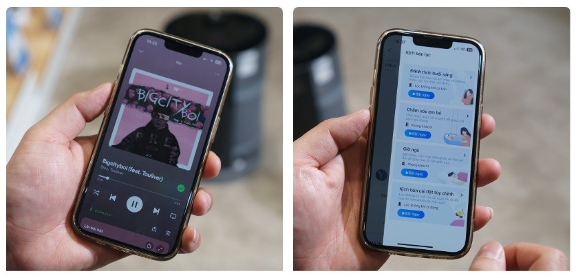 Robot lọc không khí của ECOVACS có thể di chuyển giữa các phòng, tích hợp loa để nghe nhạc