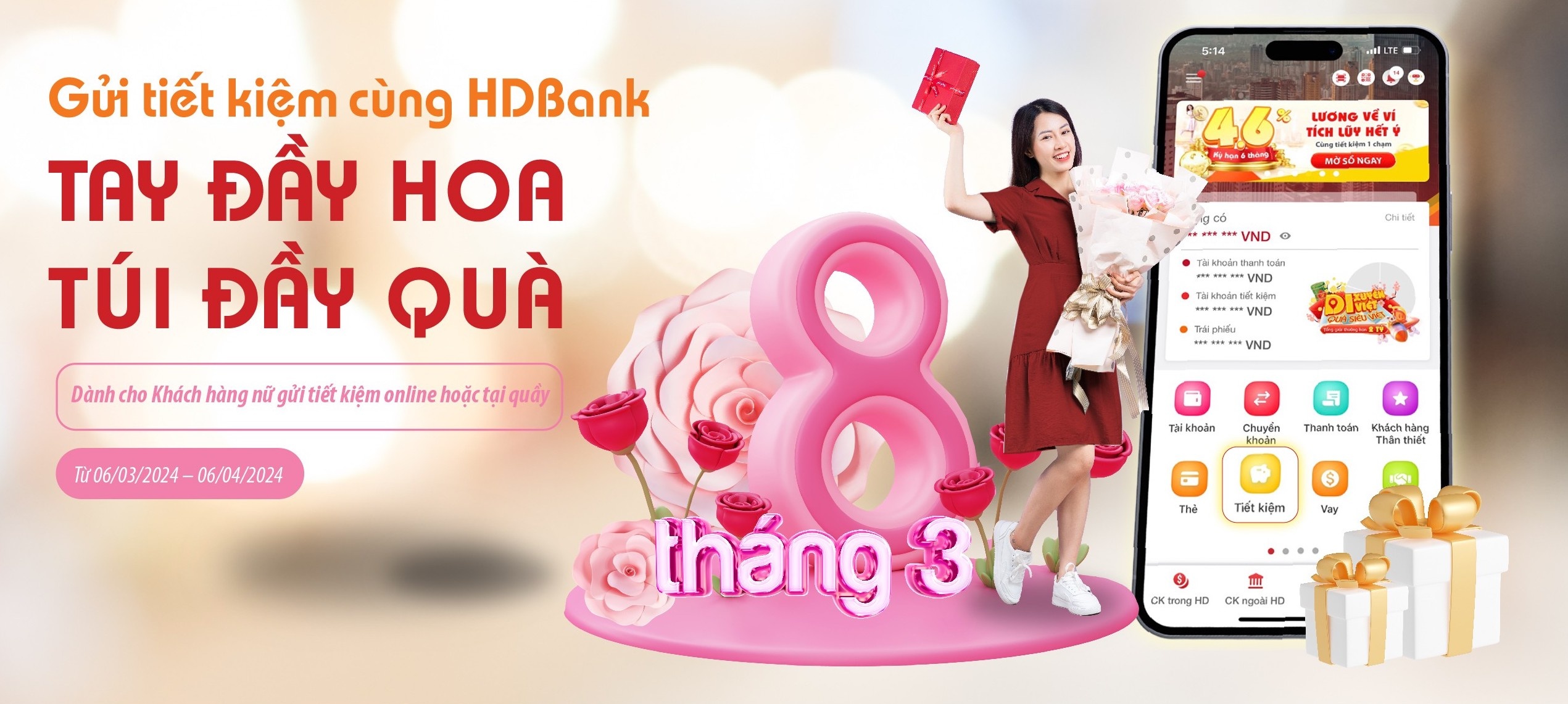 Gửi từ 10 triệu, có khách hàng trúng thưởng 1 tỷ đồng