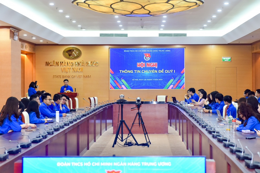 Đoàn Thanh niên NHTW tổ chức Hội nghị thông tin chuyên đề quý I/2024