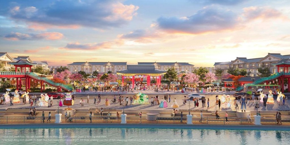 Tuyến phố đi bộ ven sông với gần 2.000 căn shop sẽ là nơi mang đến cho cư dân trải nghiệm mua sắm, vui chơi giải trí đẳng cấp 5 sao