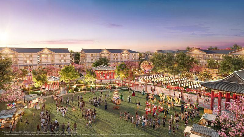 Hệ thống cảnh quan với tiện ích xanh góp phần tạo nên một môi trường sống trong lành của thành phố đảo