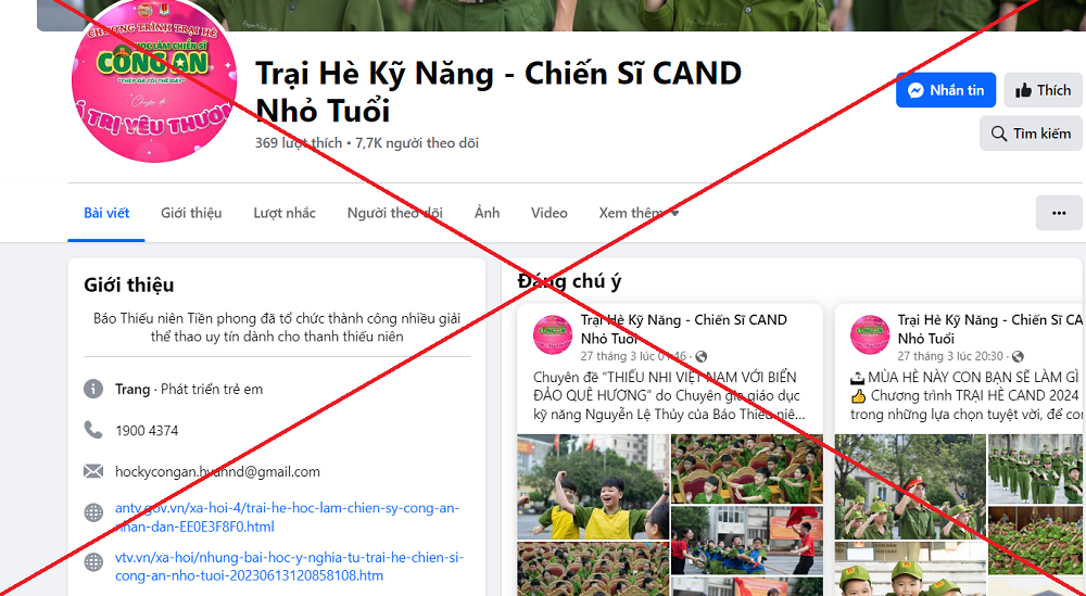 Lợi dụng điều này, các đối tượng xấu đã lên kế hoạch lừa đảo với việc giả mạo các hoạt động trại hè