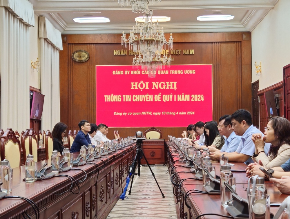 Hội nghị tại điểm cầu Đảng ủy Cơ quan NHTW
